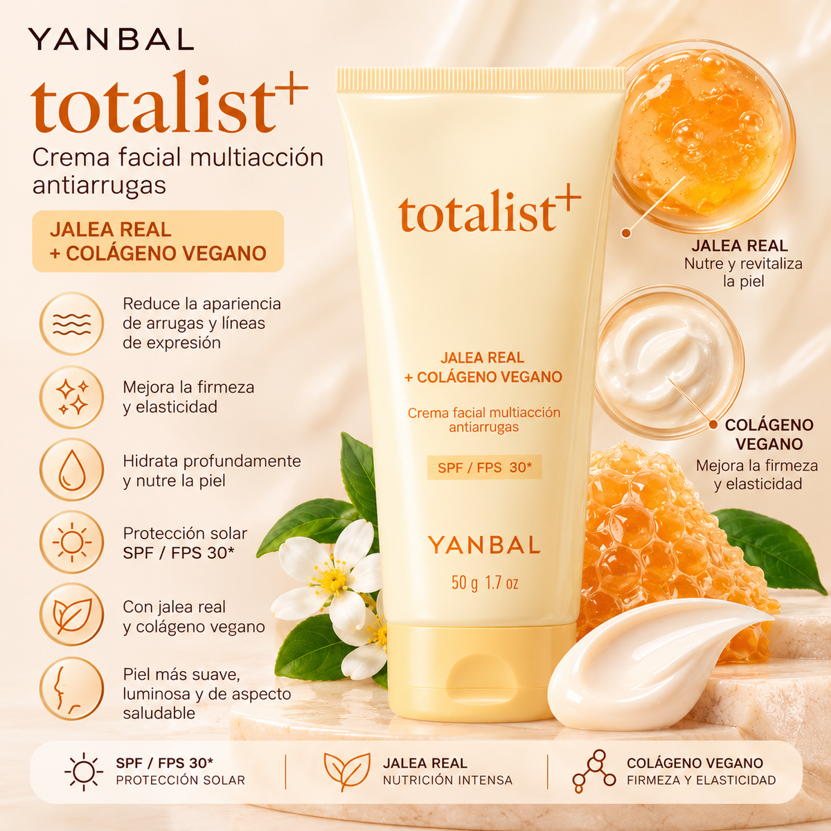 Totalist Antiarrugas SPF 30 Yanbal