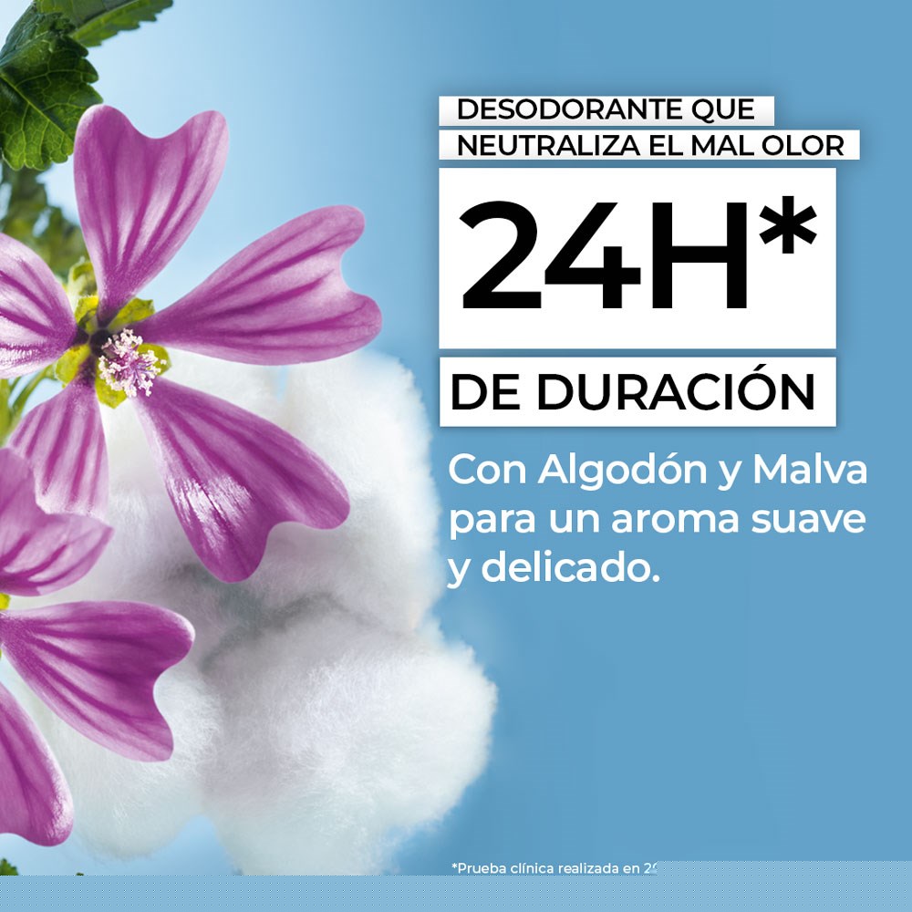 Desodorante Aroma Algodón y Malva de Bretaña