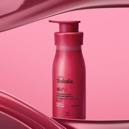 Crema Nutritiva para el Cuerpo Tododia Cereza y Avellana 400 ml