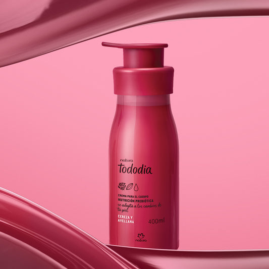 Crema Nutritiva para el Cuerpo Tododia Cereza y Avellana 400 ml