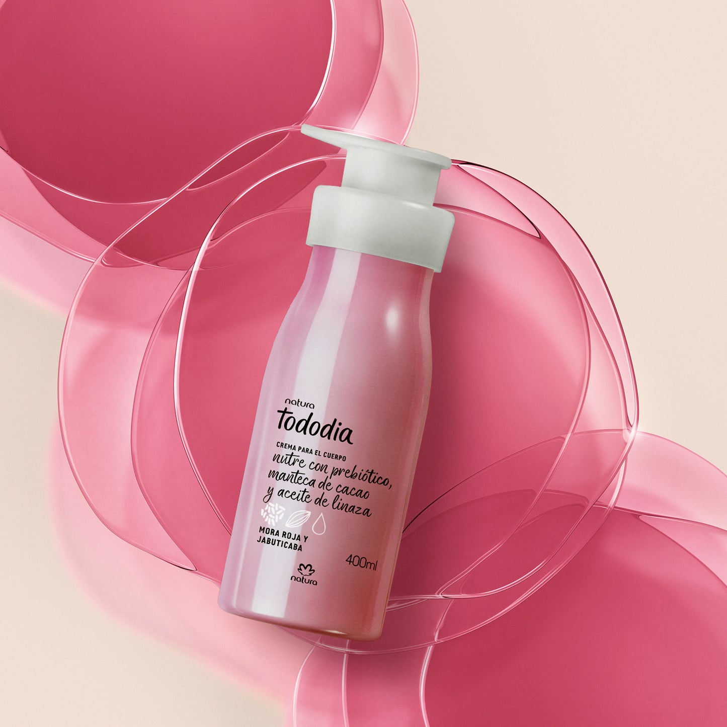 Crema Nutritiva para Cuerpo Tododia Mora Roja y Jabuticaba Natura