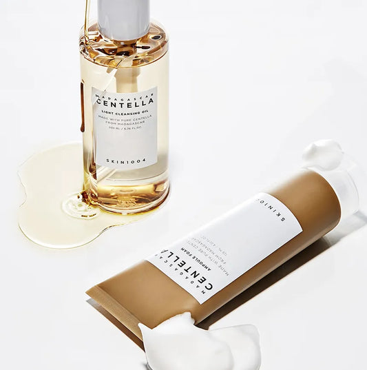 SKIN1004 - Set de Aceite Limpiador y Espuma Limpiadora Madagascar Centella Double Cleansing Duo Set
