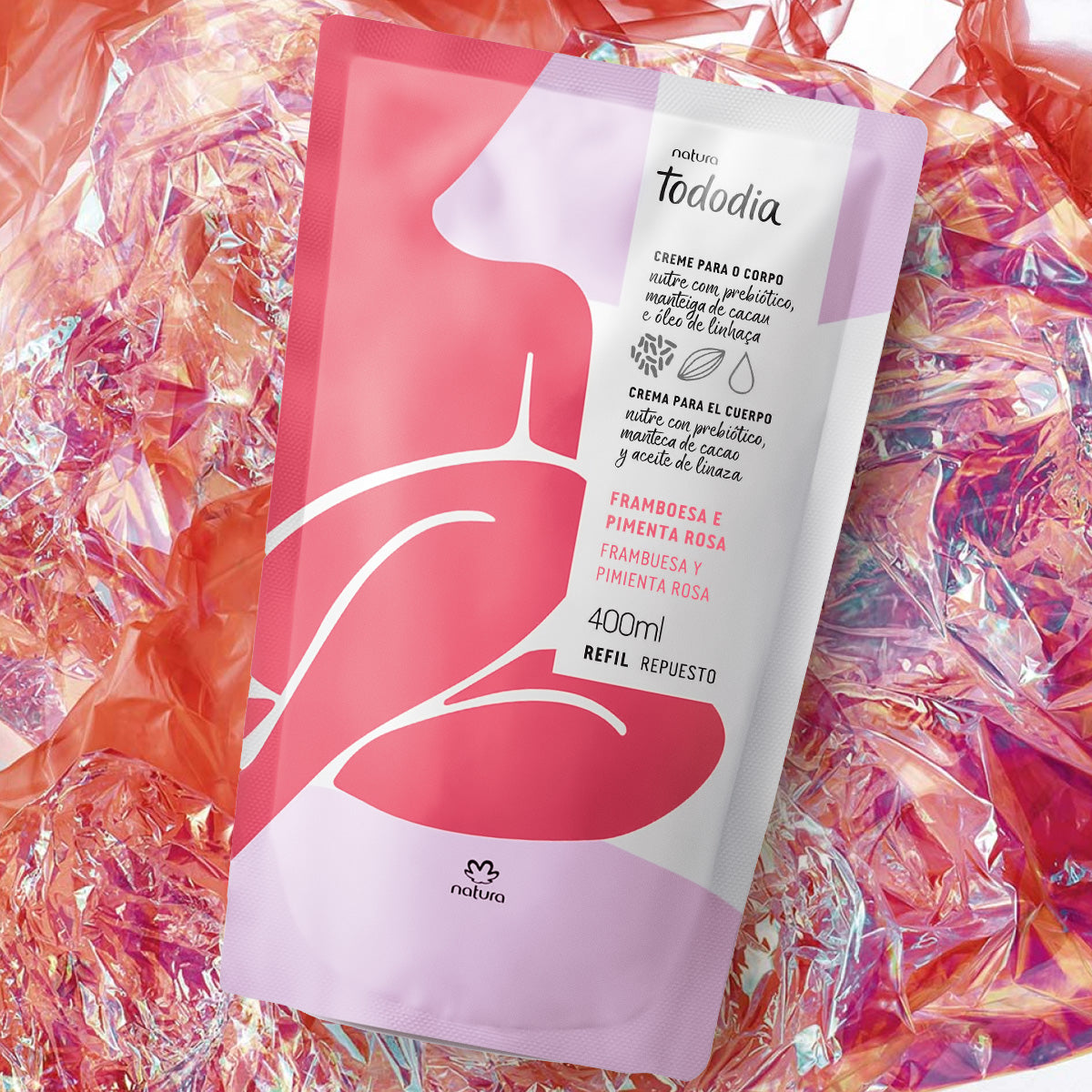 Repuesto crema para el cuerpo frambuesa y pimienta rosa Yves Rocher