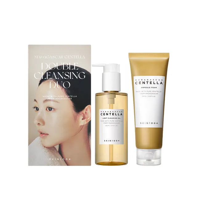 SKIN1004 - Set de Aceite Limpiador y Espuma Limpiadora Madagascar Centella Double Cleansing Duo Set