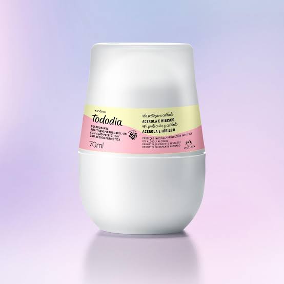 Desodorante Roll On Natura Tododia Acerola e Hibisco, 70 ml