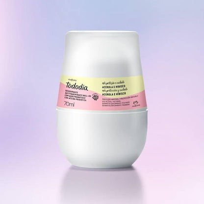 Desodorante Roll On Natura Tododia Acerola e Hibisco, 70 ml
